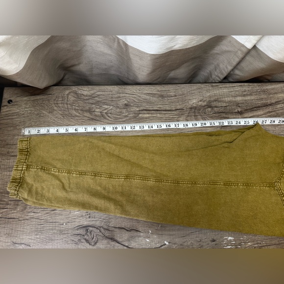 Anthropologie Women's Large Pants Rhys‎ Utility Jogger Moss Yellow Green - Picture 5 of 7